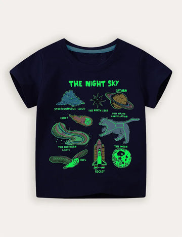 Glow In The Dark Education Short-sleeved T-shirt